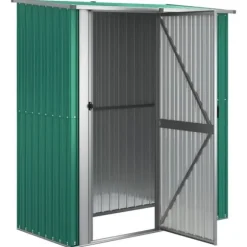 The Living Store haveskur 180,5x97x209,5 galvaniseret stål grøn - Skure & Redskabsskure