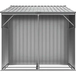The Living Store haveskur 277x192,5x179 cm galvaniseret stål grå - Skure & Redskabsskure