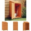 The Living Store haveskur 55x52x112 cm massivt grantræ brun - Skure & Redskabsskure