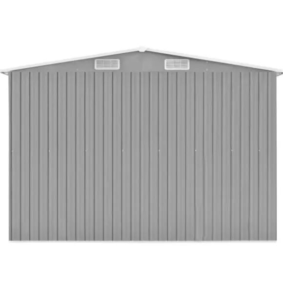 The Living Store haveskur 257x990x181 cm galvaniseret stål grå - Skure & Redskabsskure