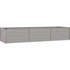 The Living Store højbed 240x80x45 cm cortenstål rustfarvet - Plantekrukker