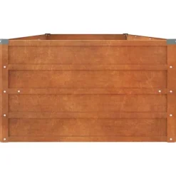 The Living Store højbed 240x80x45 cm cortenstål rustfarvet - Plantekrukker
