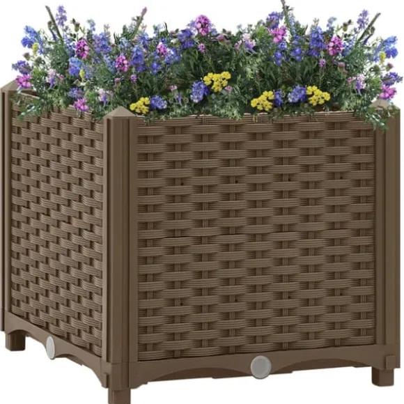 The Living Store højbed 40x40x38 cm polypropylen - Plantekrukker