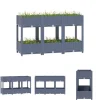 The Living Store højbed 120x40x71 cm polypropylen - Plantekrukker
