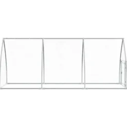 The Living Store hønsehus 300x105x120 cm galvaniseret stål sølvfarvet - Huse & bure til små dyr
