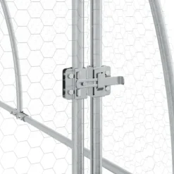 The Living Store hønsehus 300x105x120 cm galvaniseret stål sølvfarvet - Huse & bure til små dyr