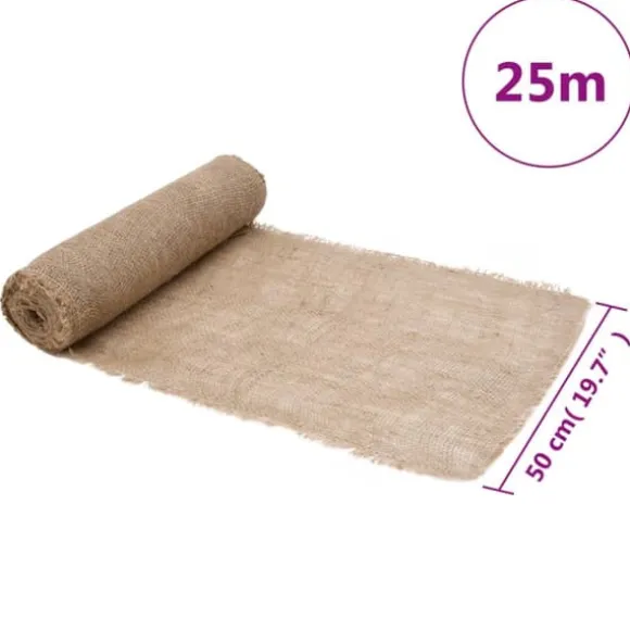 The Living Store juterulle 0,5x25 m 200 gsm 100 % jute - Indretning