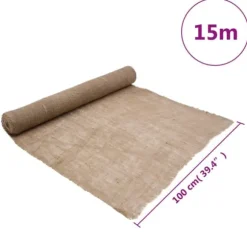 The Living Store juterulle 1x15 m 200 gsm 100 % jute - Indretning