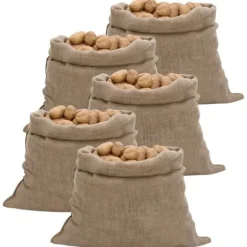 The Living Store jutesække 5 stk. 100x110 cm 100 % jute 220 g/m2 - Kufferter & tasker