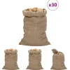 The Living Store jutesække 30 stk. 60x105 cm 100 % jute 340 g/m2 - Kufferter & tasker