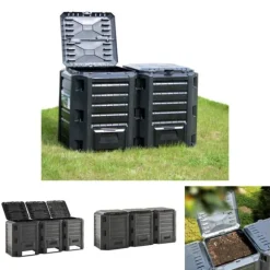 The Living Store kompostbeholder 1200 l sort - Kompostbeholdere