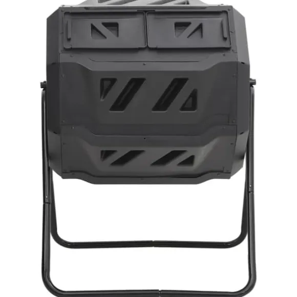 The Living Store kompostbeholder til have 73x64x95 cm 160 l sort - Kompostbeholdere