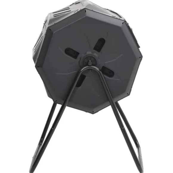 The Living Store kompostbeholder til have 73x64x95 cm 160 l sort - Kompostbeholdere