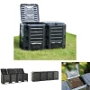 The Living Store kompostbeholder 1600 l sort - Kompostbeholdere