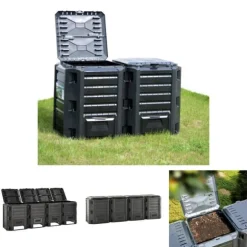The Living Store kompostbeholder 1600 l sort - Kompostbeholdere