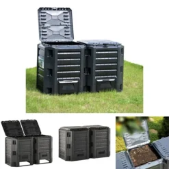 The Living Store kompostbeholder 800 l sort - Kompostbeholdere