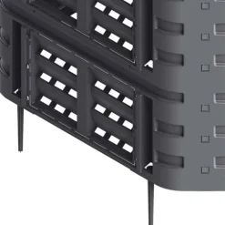 The Living Store kompostbeholder 93,3x93,3x113 cm 740 l sort - Kompostbeholdere