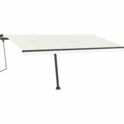 The Living Store markisestolpesæt 450x245 cm jern antracitgrå - Markiser
