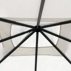 The Living Store med stolpeovertræk 3x3x2,6 m 160 g/m² cremefarvet - Festtelte & havepavilloner