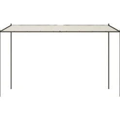 The Living Store pavillon 4x4 m 180 g/m² stof og stål hvid - Festtelte & havepavilloner