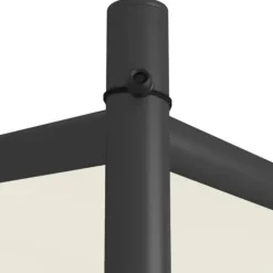 The Living Store pavillon 4x4 m 180 g/m² stof og stål hvid - Festtelte & havepavilloner