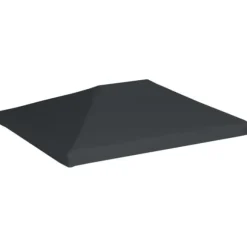 The Living Store pavillontopdække 310 g/m² 4 x 3 m grå - Festtelte & havepavilloner – tage
