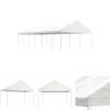 The Living Store pavillon med tag 13,38x4,08x3,22 m polyethylen hvid - Festtelte & havepavilloner