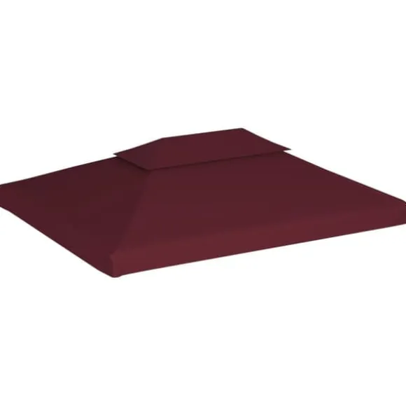 The Living Store pavillontopdække i 2 lag 310 g/m² 4 x 3 m bordeaux - Festtelte & havepavilloner – tage