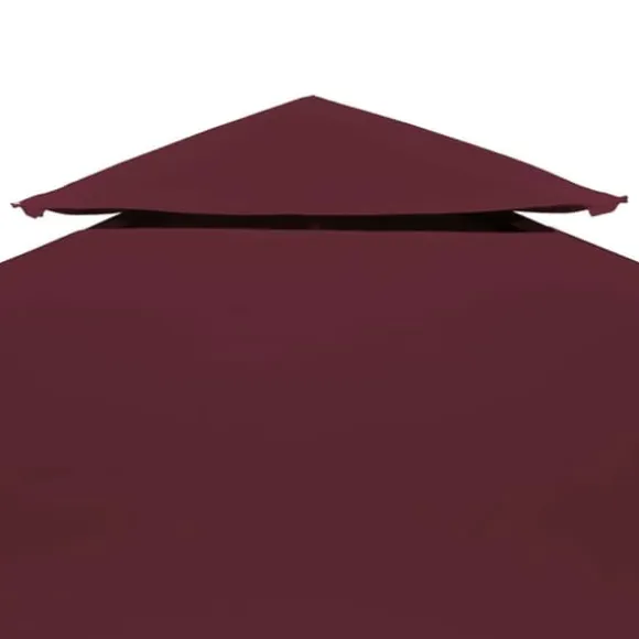 The Living Store pavillontopdække i 2 lag 310 g/m² 4 x 3 m bordeaux - Festtelte & havepavilloner – tage