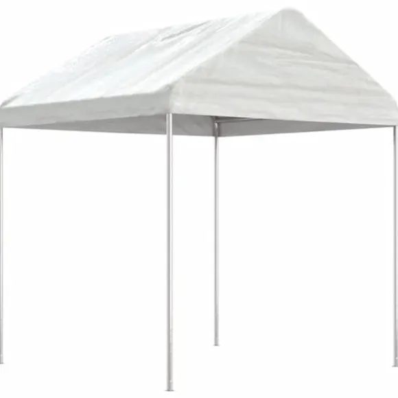 The Living Store pavillon med tag 4,46x2,28x2,69 m polyethylen hvid - Festtelte & havepavilloner