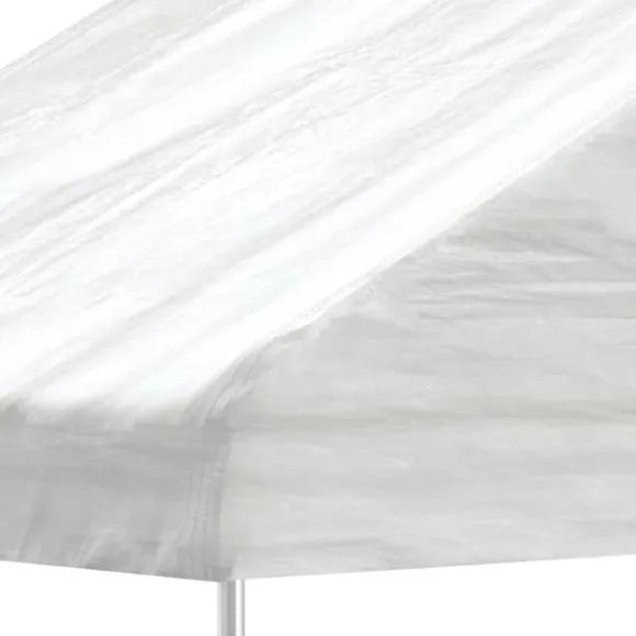 The Living Store pavillon med tag 4,46x2,28x2,69 m polyethylen hvid - Festtelte & havepavilloner