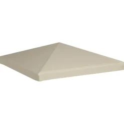 The Living Store pavillontopdække 310 g/m² 3x3 m beige - Festtelte & havepavilloner – tage