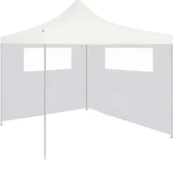 The Living Store pavillonvæg med vinduer 6x2 m hvid - Festtelte & havepavilloner – tilbehør