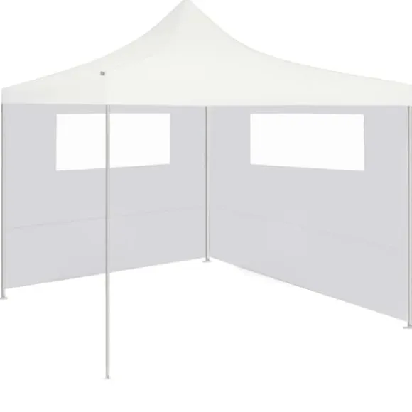 The Living Store pavillonvæg med vinduer 6x2 m hvid - Festtelte & havepavilloner – tilbehør