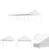 The Living Store pavillon med tag 15,61x4,08x3,22 m polyethylen hvid - Festtelte & havepavilloner