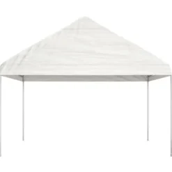 The Living Store pavillon med tag 15,61x4,08x3,22 m polyethylen hvid - Festtelte & havepavilloner