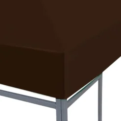 The Living Store pavillontopdække 310 g/m² 3 x 3 m brun - Festtelte & havepavilloner – tage