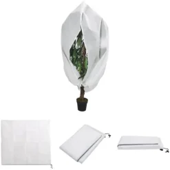 The Living Store plantebeskyttelse med lynlås 70 g/m² 3,93x3,5 m - Havearbejde – tilbehør
