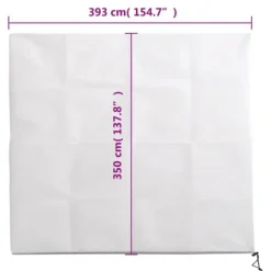 The Living Store plantebeskyttelse med lynlås 70 g/m² 3,93x3,5 m - Havearbejde – tilbehør