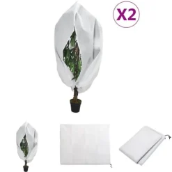The Living Store plantebeskyttelse med lynlås 2 stk. 70 g/m² 3,14x2,5 m - Havearbejde – tilbehør