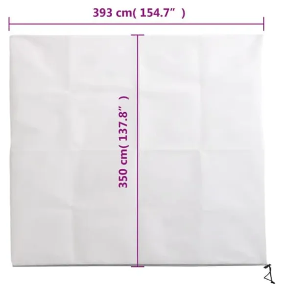 The Living Store plantebeskyttelse med lynlås 2 stk. 70 g/m² 3,93x3,5 m - Havearbejde – tilbehør