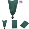 The Living Store plantebeskyttelse med snore 8 stk. 70 g/m² 0,8x1,2 m - Havearbejde – tilbehør