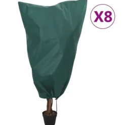 The Living Store plantebeskyttelse med snore 8 stk. 70 g/m² 0,8x1,2 m - Havearbejde – tilbehør