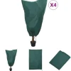 The Living Store plantebeskyttelse med snore 4 stk. 70 g/m² 0,8x1,2 m - Havearbejde – tilbehør
