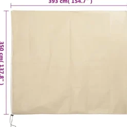 The Living Store plantebeskyttelse med lynlås 4 stk. 70 g/m² 3,93x3,5 m - Havearbejde – tilbehør