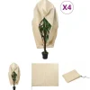 The Living Store plantebeskyttelse med lynlås 4 stk. 70 g/m² 2,36x2 m - Havearbejde – tilbehør