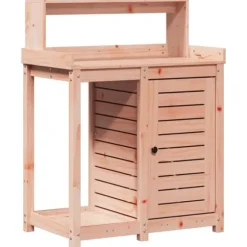 The Living Store plantebord med hylder 82,5x50x109,5 cm massivt douglasgran - Planteborde