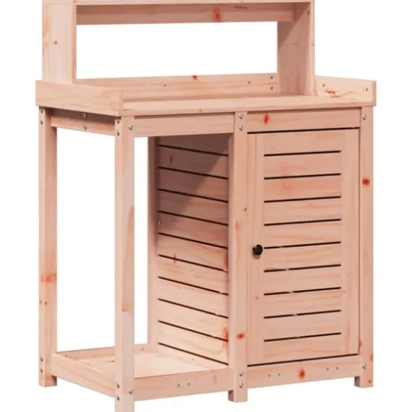 The Living Store plantebord med hylder 82,5x50x109,5 cm massivt douglasgran - Planteborde