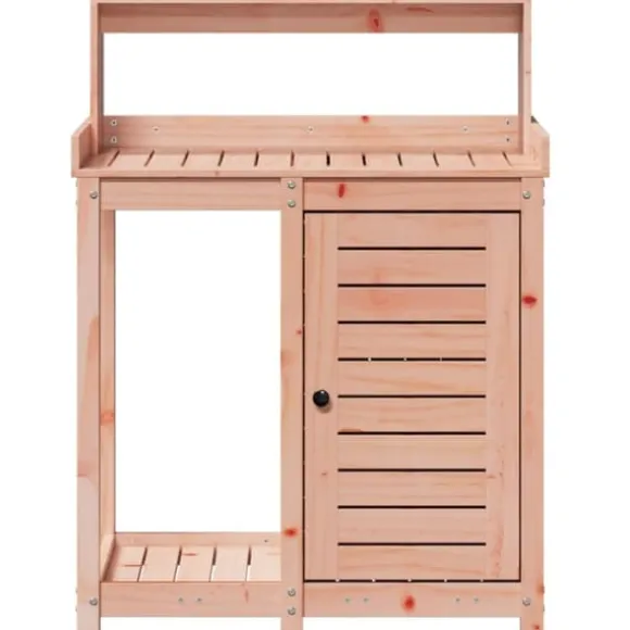 The Living Store plantebord med hylder 82,5x50x109,5 cm massivt douglasgran - Planteborde
