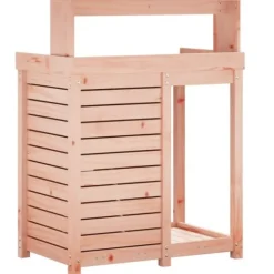 The Living Store plantebord med hylder 82,5x50x109,5 cm massivt douglasgran - Planteborde